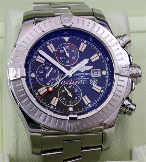 breitling chronometre etanche 300m a13370|breitling super avenger watch.